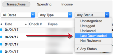 find unreconciled transactions in quicken for mac